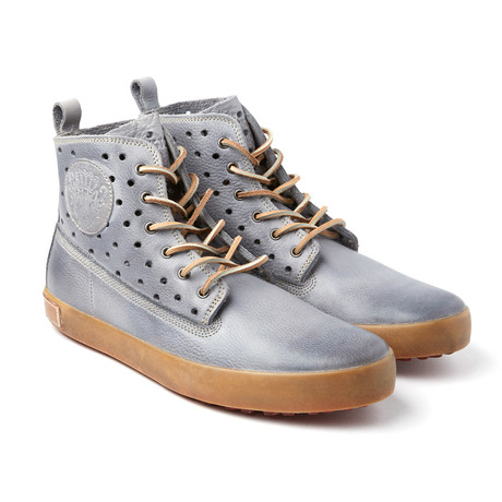 Perforated High-Top Sneaker // Oceano (Euro: 40)