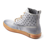 Perforated High-Top Sneaker // Oceano (Euro: 43)