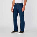 7 For All Mankind // 5-Pocket Relaxed Fit Jean // Dark Blue (28WX32L)