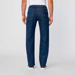 7 For All Mankind // 5-Pocket Relaxed Fit Jean // Dark Blue (28WX32L)