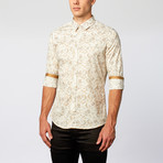 Button-Up Shirt // Khaki Floral (L)