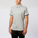 Short-Sleeve Woven Shirt // Grey (XL)