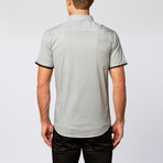 Short-Sleeve Woven Shirt // Grey (XL)