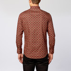 Button-Up Shirt // Geometric Rust (M)