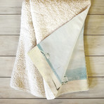 Venice Beach Palms // Fleece Throw Blanket (Medium)