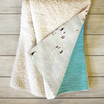 Crescent Cove // Fleece Throw Blanket (Medium)