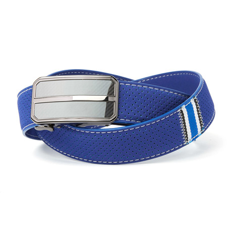 Perforated Belt // Blue (S)
