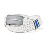 Perforated Belt // White (L)