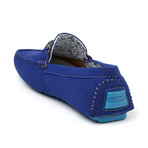 Perforated Driving Shoe // Blue (US: 10.5)