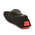 Platini // Driving Shoe // Black + Red Contrast (US: 9)