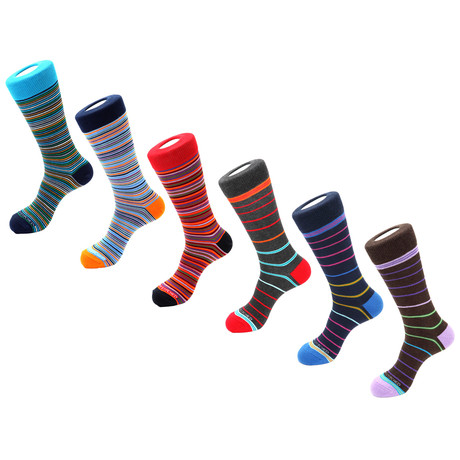 Dress Socks // Striped Madness // Pack of 6