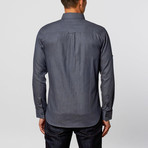 Button-Down Shirt // Dark Denim Blue (M)