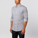 Button-Down Shirt // Blue Dot Combo (XL)