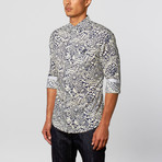 Button-Down Shirt // Blue Ferns (M)