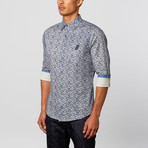 Button-Down Shirt // Navy Paisley (XL)