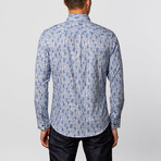 Button-Down Shirt // Blue Paisley (XL)