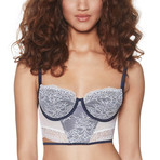 Beyond Love Long Line Demi Bra // Calla White (M)