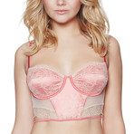 Beyond Love Long Line Demi Bra // Sheer Nude (XS)