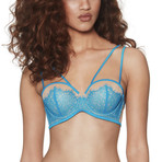 Heart's Desire Strapless Bra // Caribbean Blue (32DD)