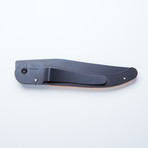 Laguiole Liner Lock Pocket Knife // Black + Olive Wood