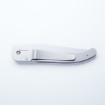 Laguiole Liner Lock Pocket Knife // Black Horn