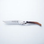 Laguiole Liner Lock Pocket Knife // Light Horn