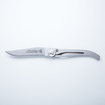 Laguiole Liner Lock Pocket Knife // Stainless Steel