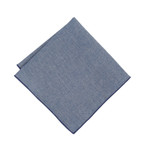 Pocket Square // Blue Chambray