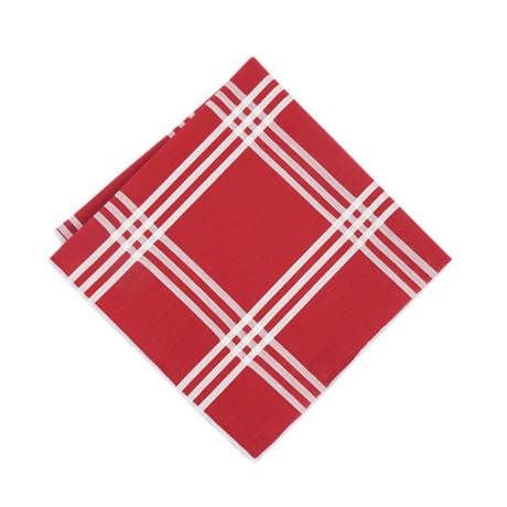 Pocket Square // Crimson Plaid