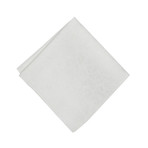 Signature Pocket Square // White Paisley
