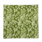 Paisley Pocket Square // Forest