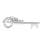 Key Tie Clip // Silver