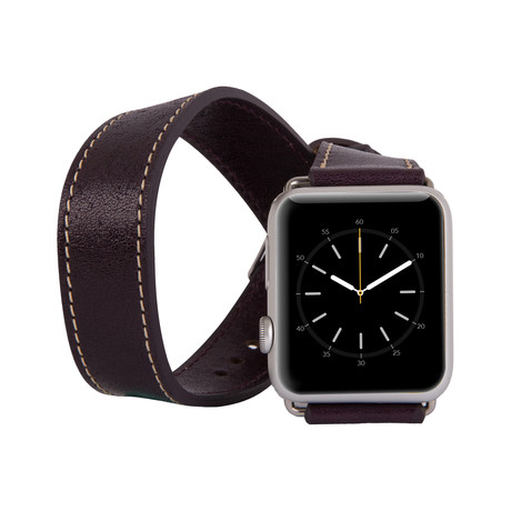 Apple Watch Strap // Double Band // Burgundy (38mm)