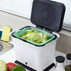 Full Circle Fresh Air Compost Collector (Slate)