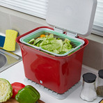 Full Circle Fresh Air Compost Collector (Slate)