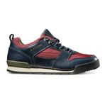 Monty Lo Full Grain Leather // Navy + Oxblood (US: 8)