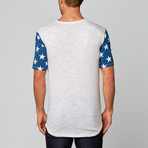 Worldwide Tee // Red + White + Blue (L)