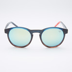 AVIVA // Blue + Brown Leyered Tortoise Frame