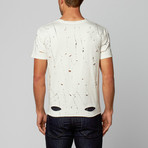 Reason // Kingston Destroyed Short-Sleeve Tee // White (M)