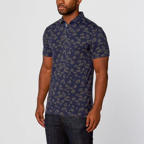 SMASH // Spotted Polo // Blue (L)