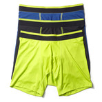 Performance Boxer Brief // Yellow + Blue + Black // Pack of 3 (S)