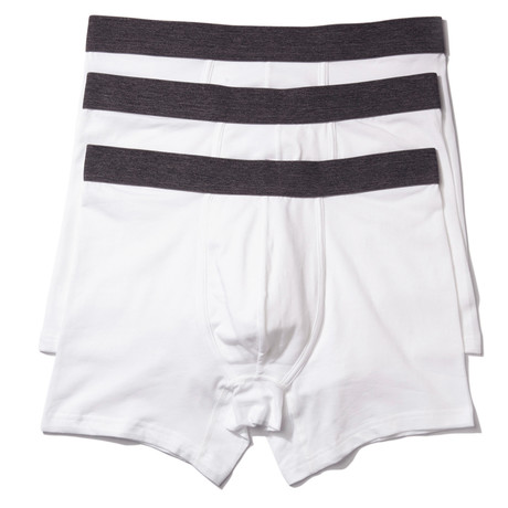 Stretch Boxer Brief // White // Pack of 3 (S)