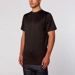 GOLDMYNE // Jackson Quilted Long Tee // Black (S)