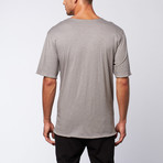 Distressed Tee // Light Grey (M)