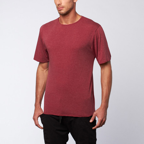 Distressed Tee // Maroon (S)