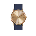 Classic Collection // Gold Plated Dial Quartz // Navy Strap