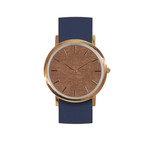 Classic Collection // Makore Wood Dial Quartz // Navy Strap