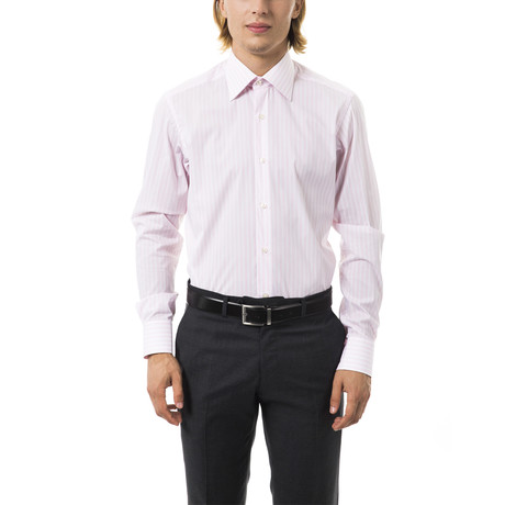 Flavio Stretch Dress Shirt // Pink (M)