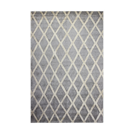 Diamonds // Pewter Rug (2'6"L x 8'W)