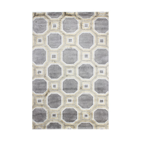 Geometry // Platinum Rug (2'6"L x 8'W)